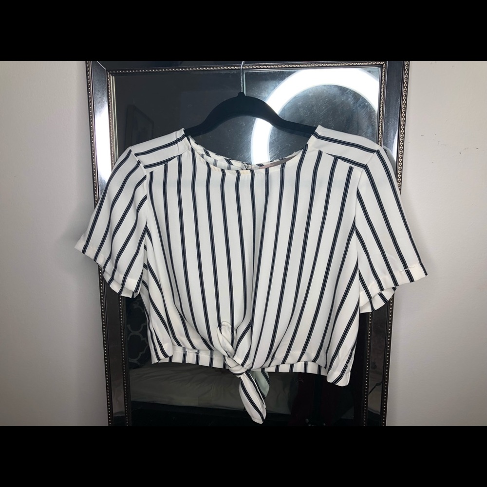 Forever 21 front tie shirt.